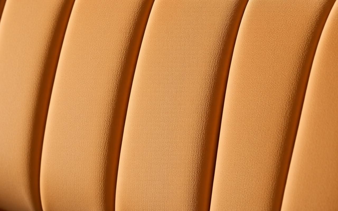 Detail of channel-tufted upholstery